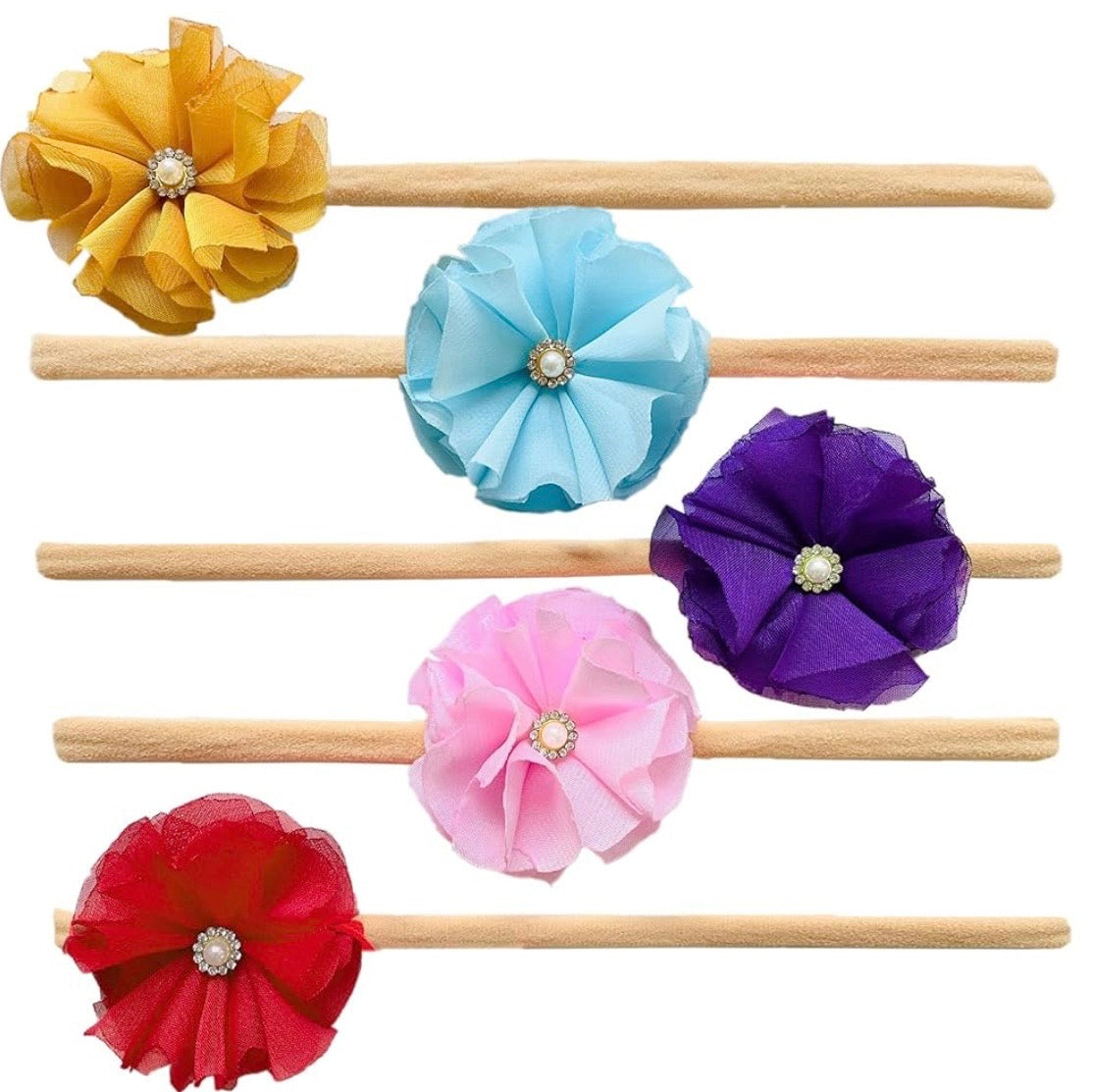 Tiaras para bebé 5 piezas