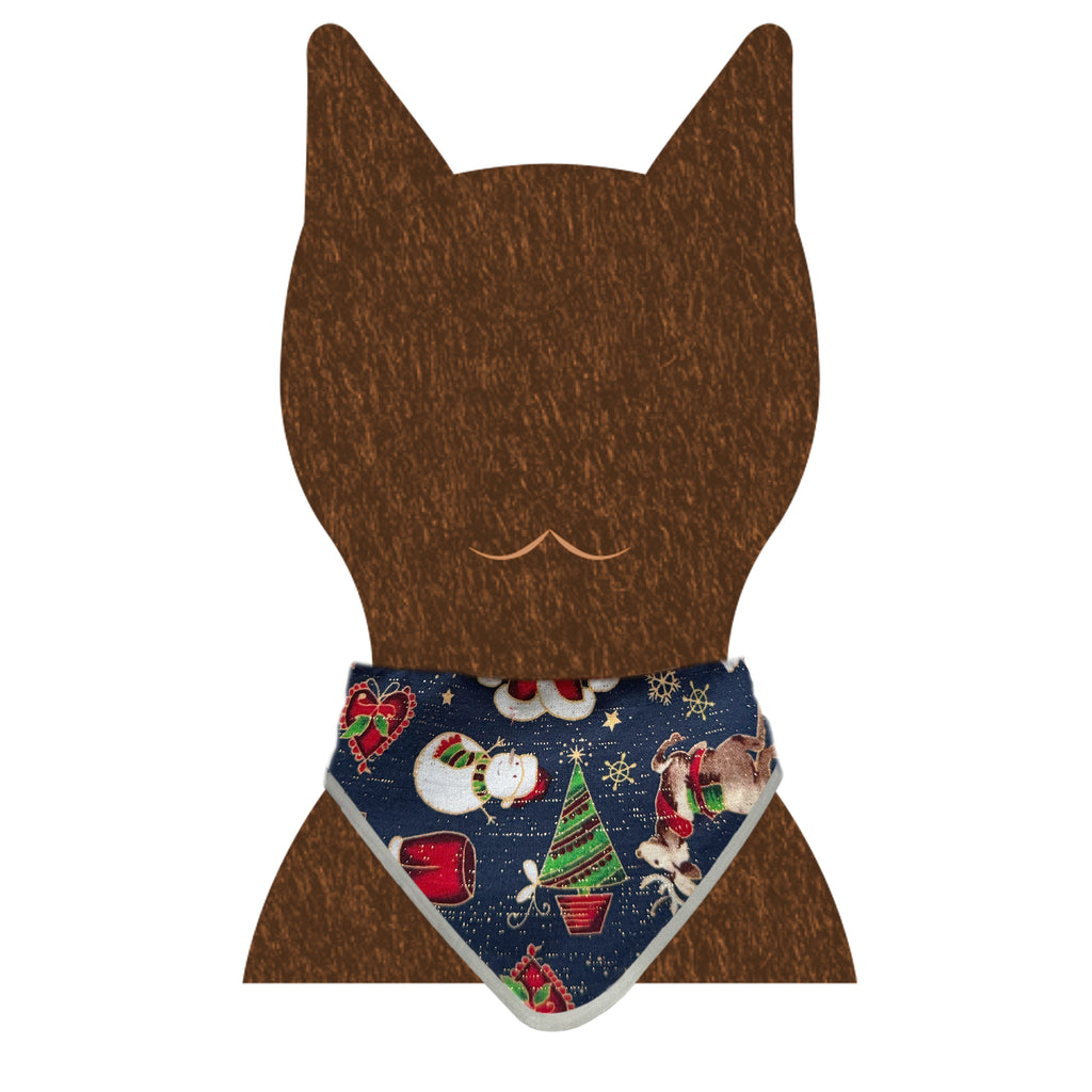 Collar reflejante con paliacate doble vista Navideño